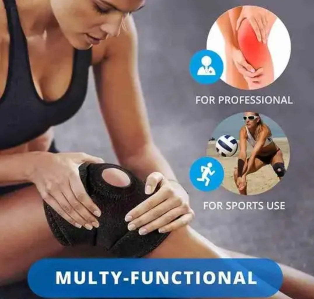 Knee Support Brace with Open Patella – Adjustable & Breathable (1 Pair)