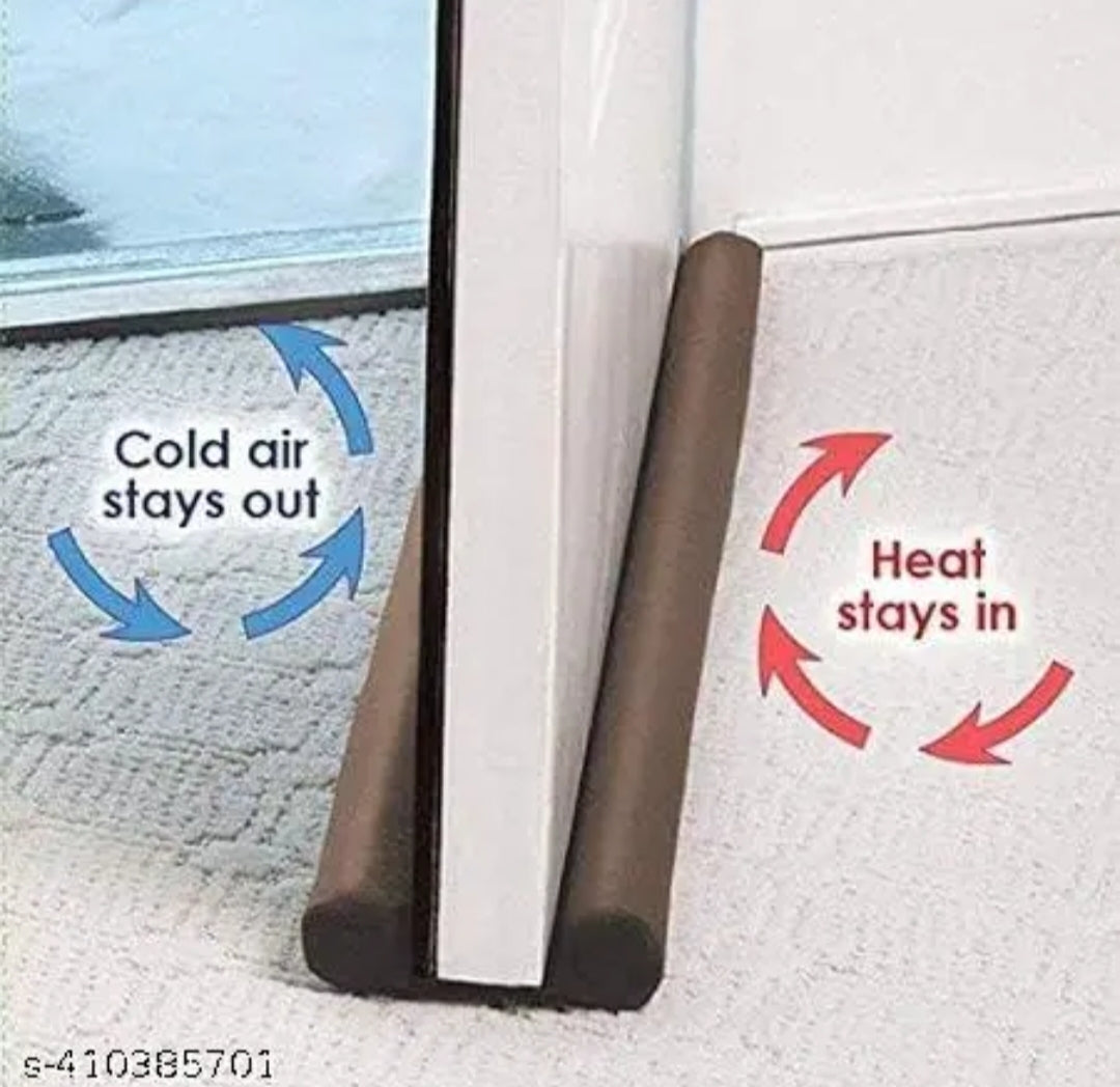 Dual-Sided Door Draft Stopper - Energy Saving & Noise Reduction (Pack of 4)