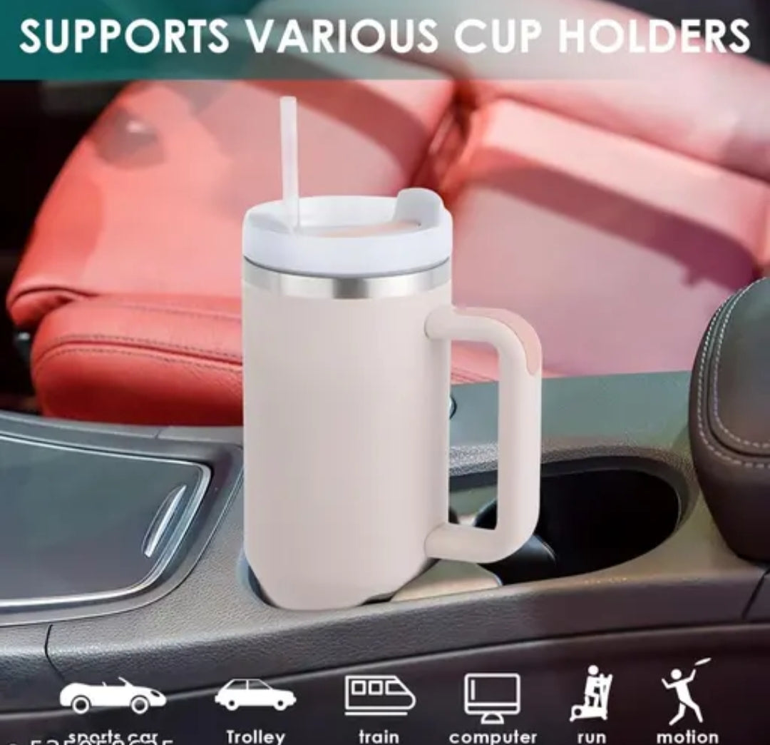“Aesthetic Mug Bottle with Straw – Pink Edition!"