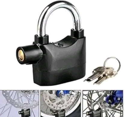 Alloy Hook Stand with Pad Lock & Motion Sensor – Free-Standing, Rust-Proof for Secure Storage