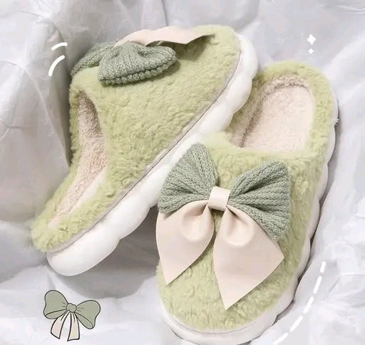 Cozy Postpartum Slippers – Ultra-Soft & Supportive (Pink/White/Light Green)