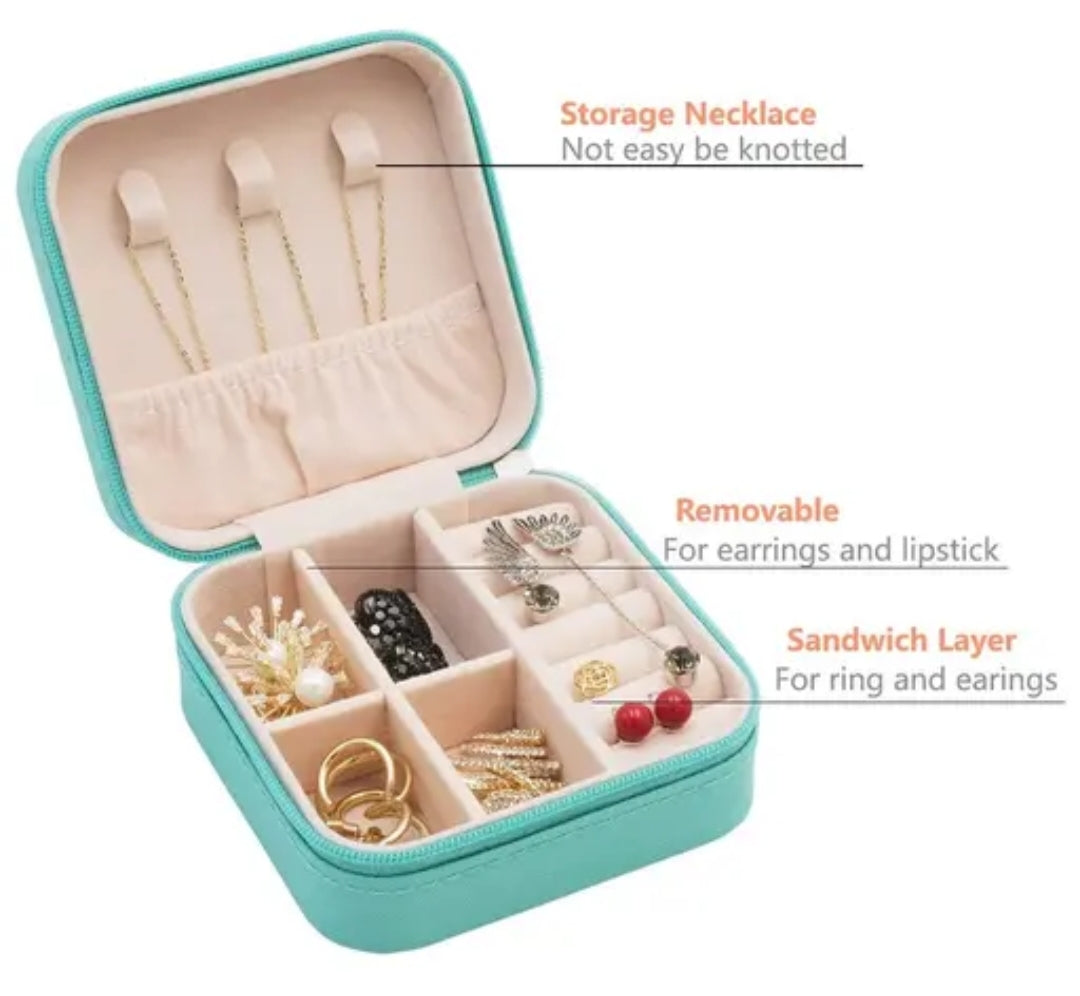 Mini Travel Jewelry Organizer Box (3 Colors)
