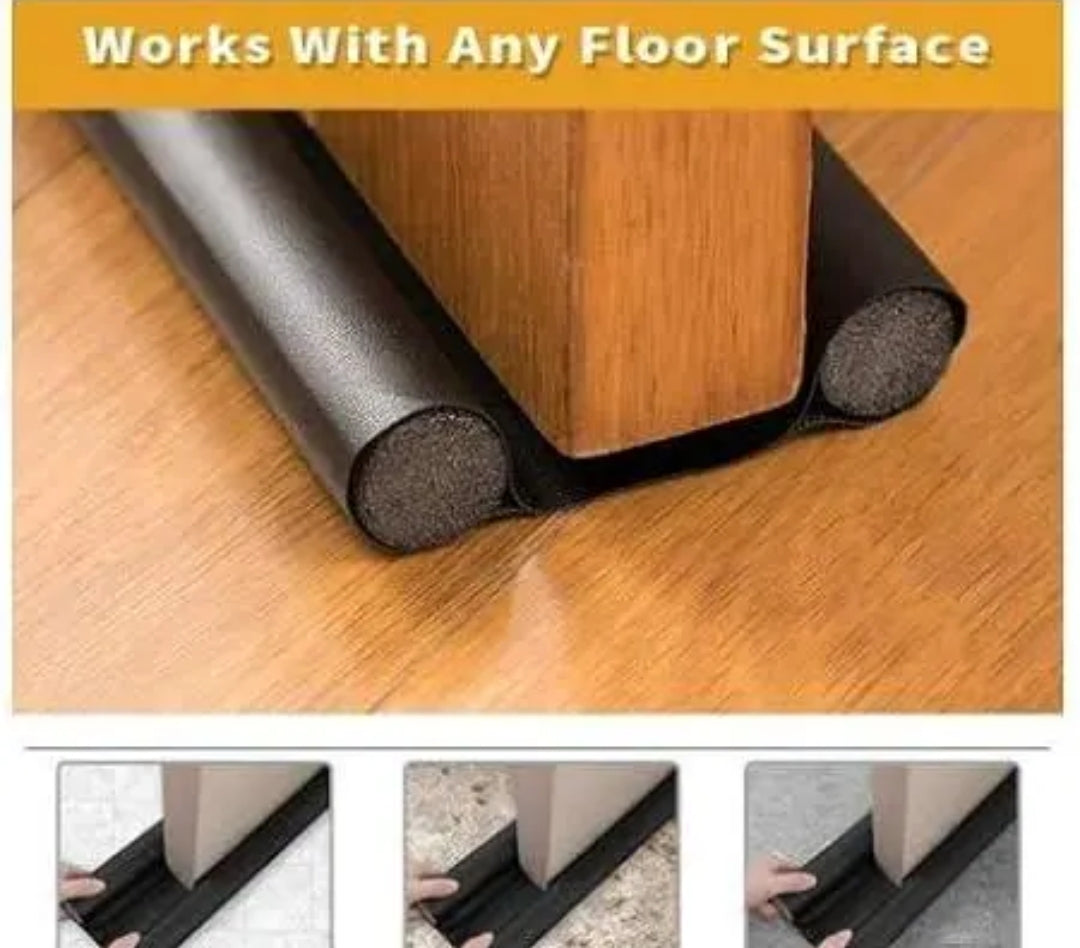 Dual-Sided Door Draft Stopper - Energy Saving & Noise Reduction (Pack of 4)