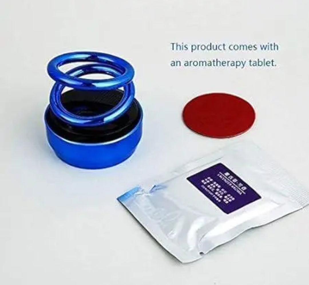 Solar-Powered Aromatherapy Rotating Air Freshener.