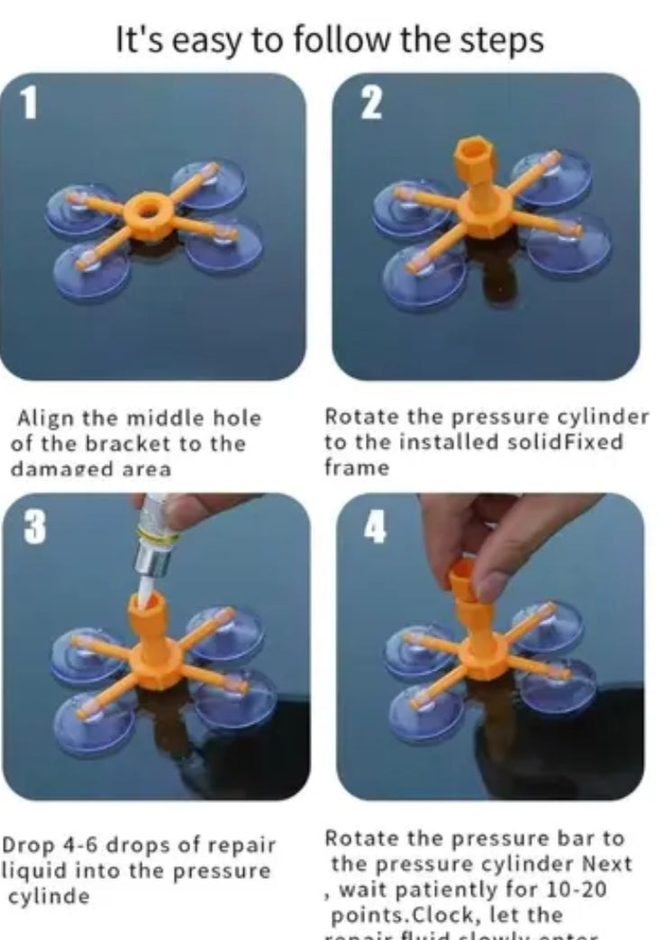 DIY Windshield Crack Repair Kit – Quick Fix for Chips & Cracks