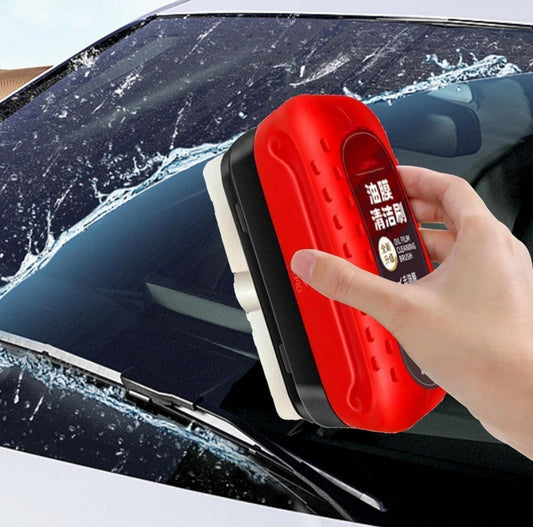 Upgrade Multi-Functional Oil Film Cleaning Brush – Windshield & Rearview Mirror Cleaner with 40z Detergent (Rain/Snow/Dust Defense)