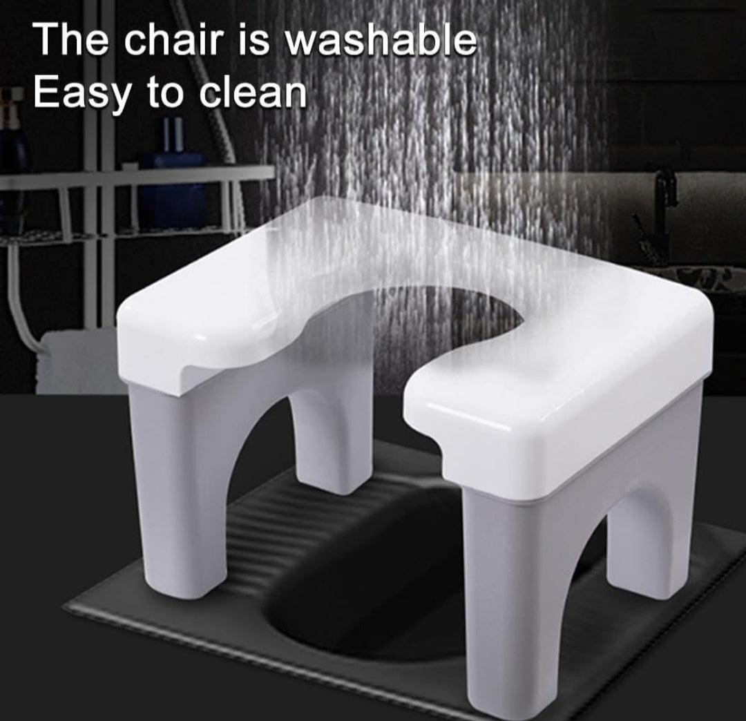 Toilet Stool - Ergonomic Squat Toilet Posture Aid with 5-Year Warranty