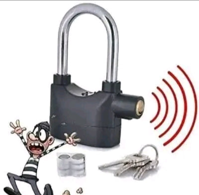 Alloy Hook Stand with Pad Lock & Motion Sensor – Free-Standing, Rust-Proof for Secure Storage