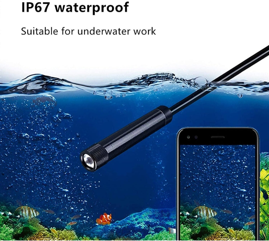 Vintage-Style Portable Phone Camera – Adjustable 6-Lens Waterproof IP67 for Retro Photography