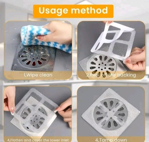 Universal 3.93" Silicone Drain Cover – Multi-Surface Design for Bathroom, Bathtub, Kitchen & Washbasin (Peel & Stick Installation
