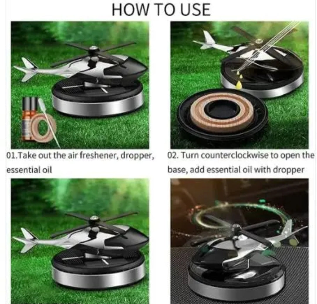 Helicopter-Shaped Air Freshener – Unique Design, Long-Lasting Fragrance, and Stylish Decor in One