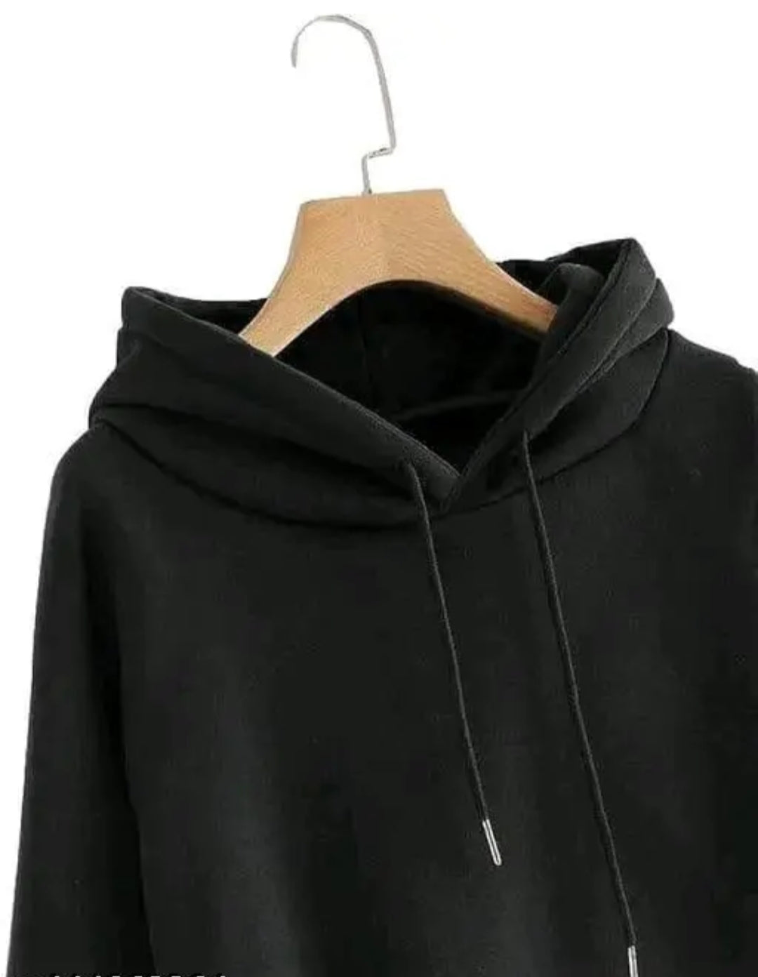 Unisex Black Colorblock Hoodie – Bold Style with Cozy Comfort