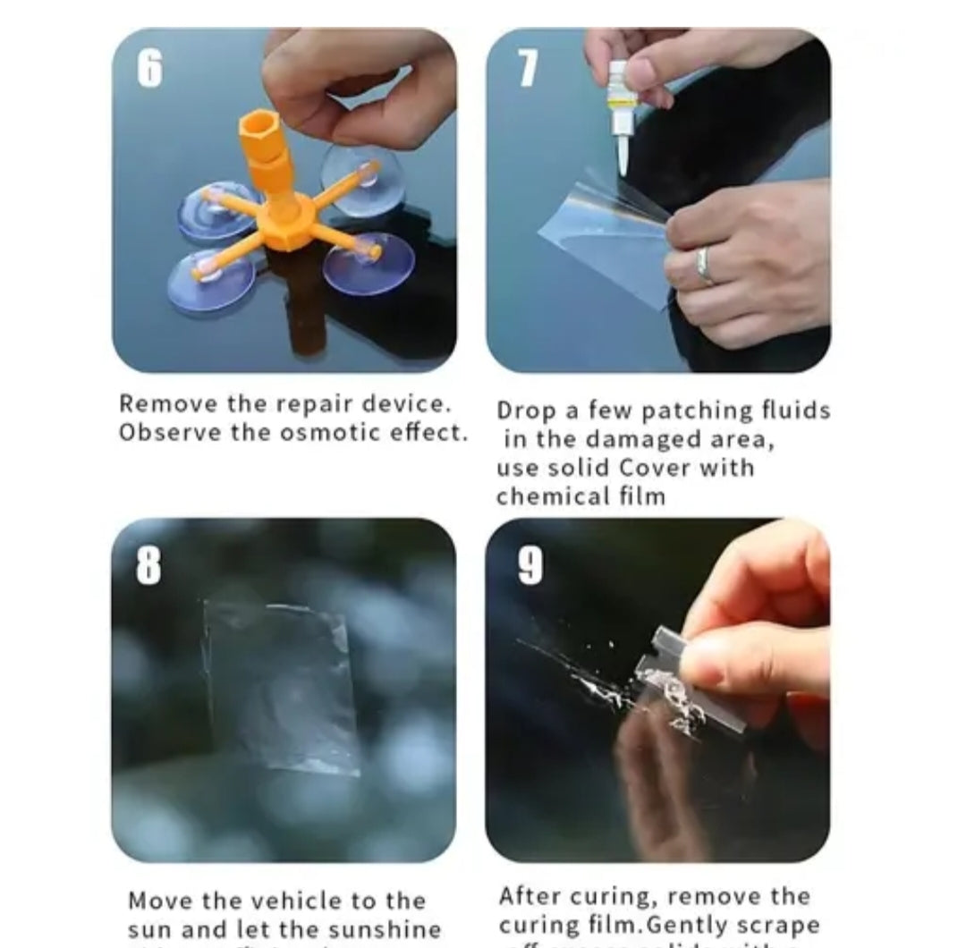 DIY Windshield Crack Repair Kit – Quick Fix for Chips & Cracks