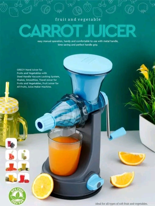 GREGY CARROT JUICER – Manual Fruit & Vegetable Juicer