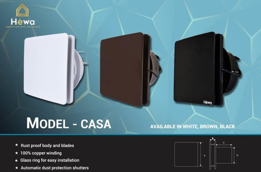 Howa Auto-Shutter Ventilation Fan – Dustproof & Rust-Proof