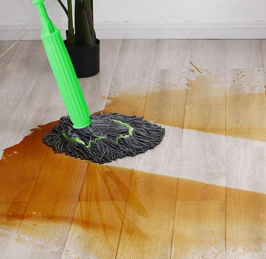 2-in-1 Dehydrated Self-Wringing Microfiber Mop with 360° Rotatable & Adjustable Handle