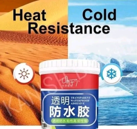 Ultra-Strong Transparent Waterproof Adhesive Sealant – Heat & Cold Resistant Gap Filler for Bathrooms, Windows, and Roofs
