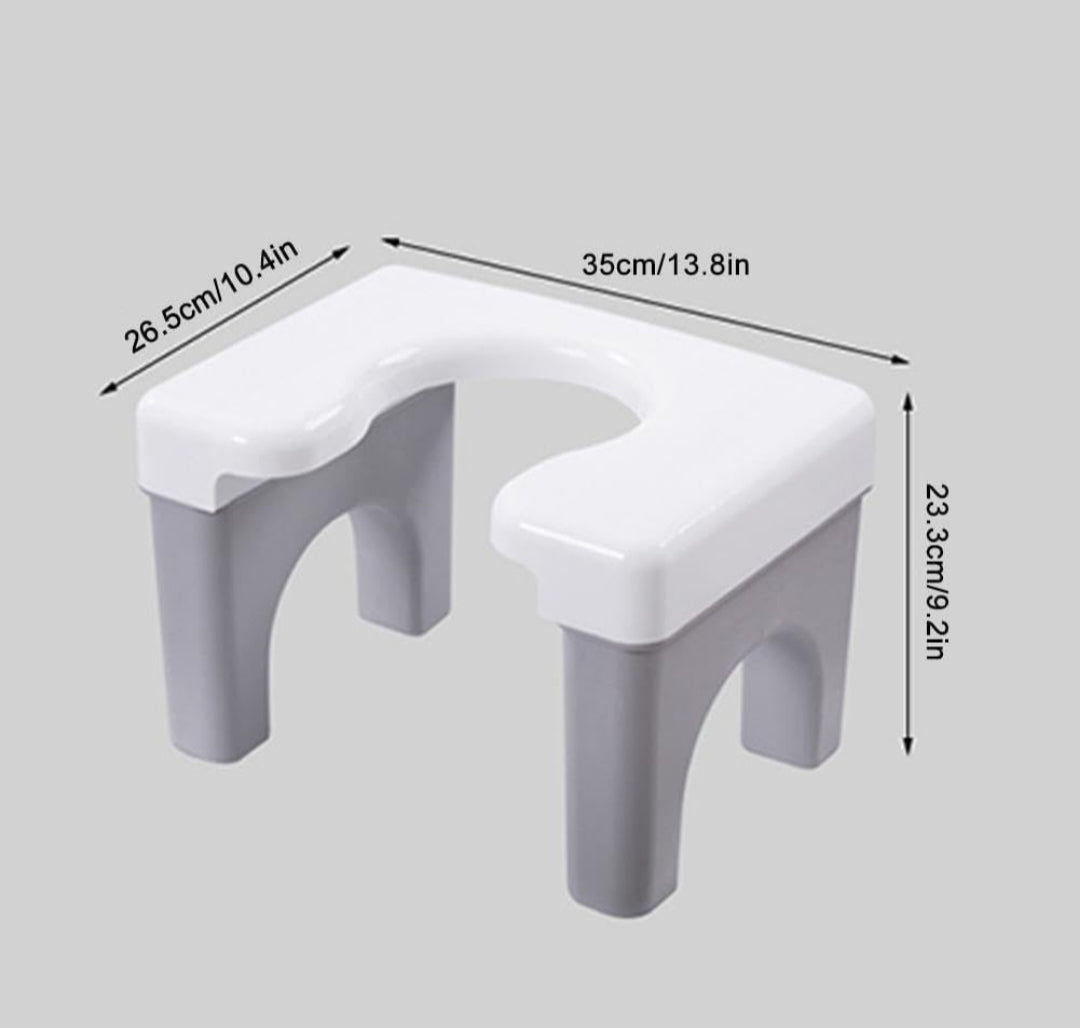 Toilet Stool - Ergonomic Squat Toilet Posture Aid with 5-Year Warranty