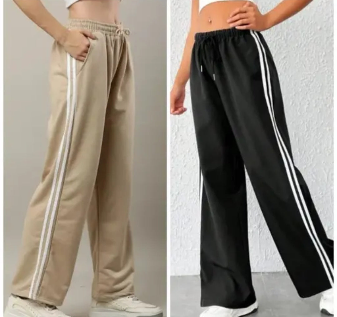 Pack of 2 Women’s Wide-Leg Track Pants – Stylish & Comfortable Activewear