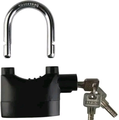 Alloy Hook Stand with Pad Lock & Motion Sensor – Free-Standing, Rust-Proof for Secure Storage
