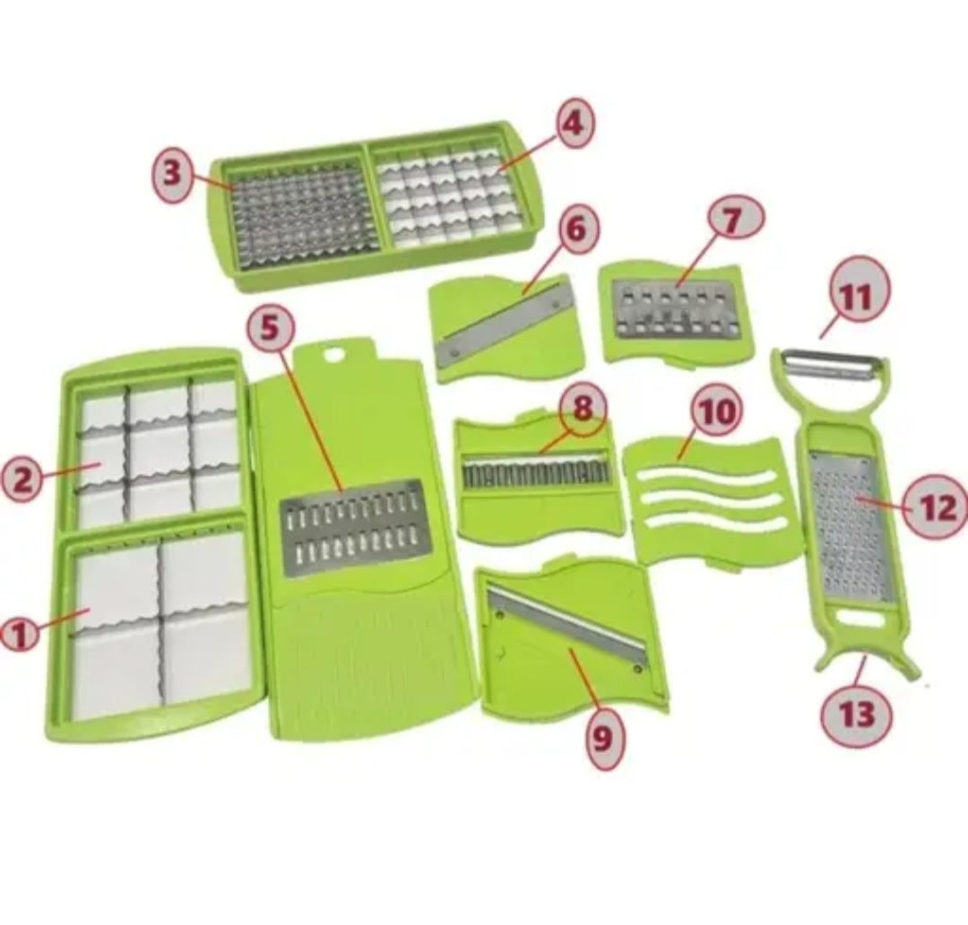 9-in-1 Vegetable Cutter with Basket