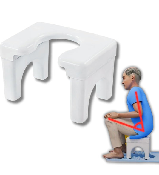 Toilet Stool - Ergonomic Squat Toilet Posture Aid with 5-Year Warranty
