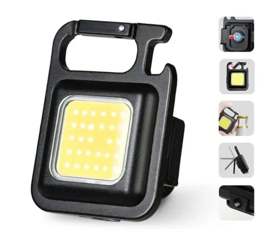 Mini 2000 Lumen Keychain Flashlight with 3 Modes