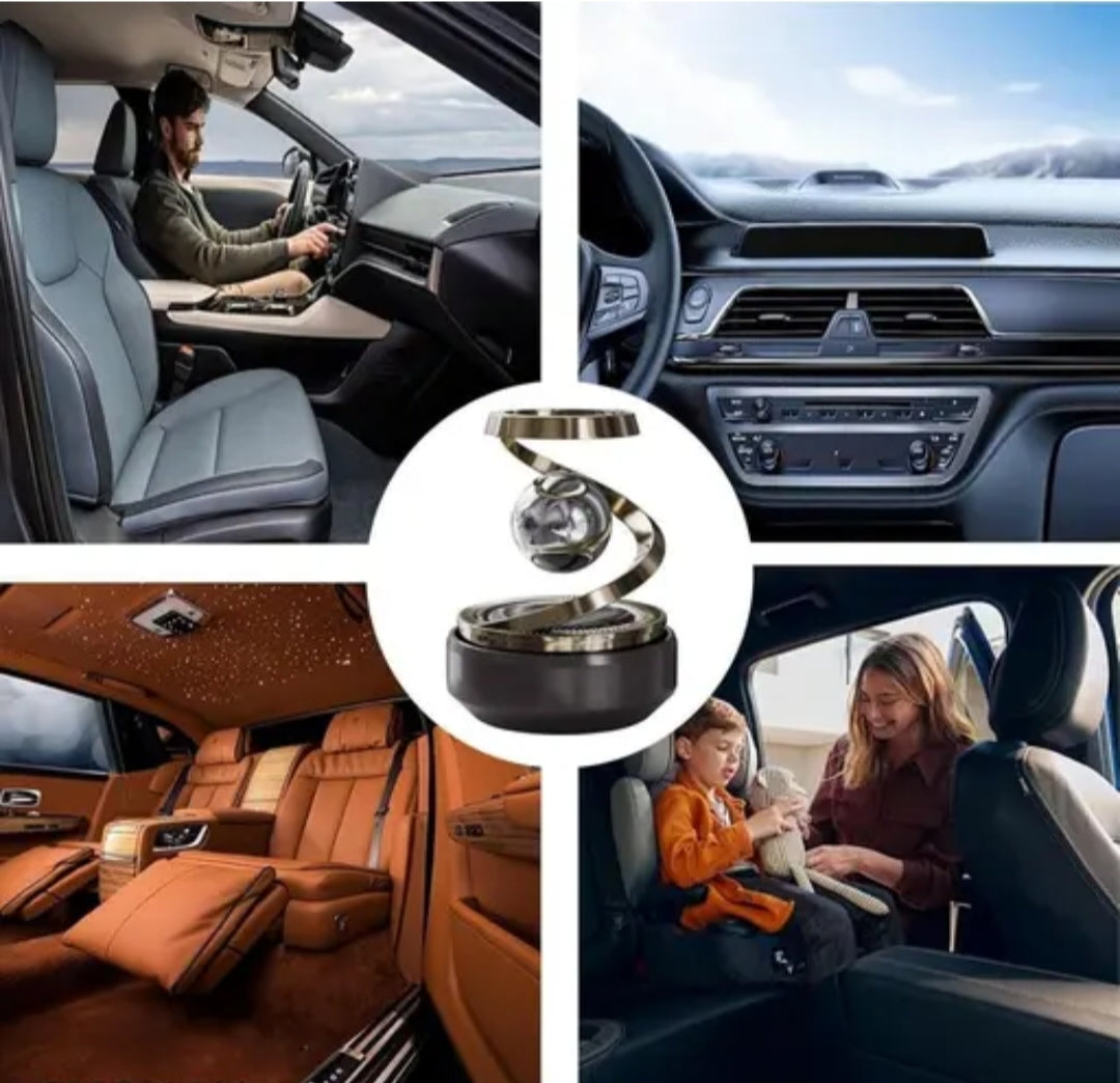 Spiral Car Air Freshener – Solar Powered & Rotating Design