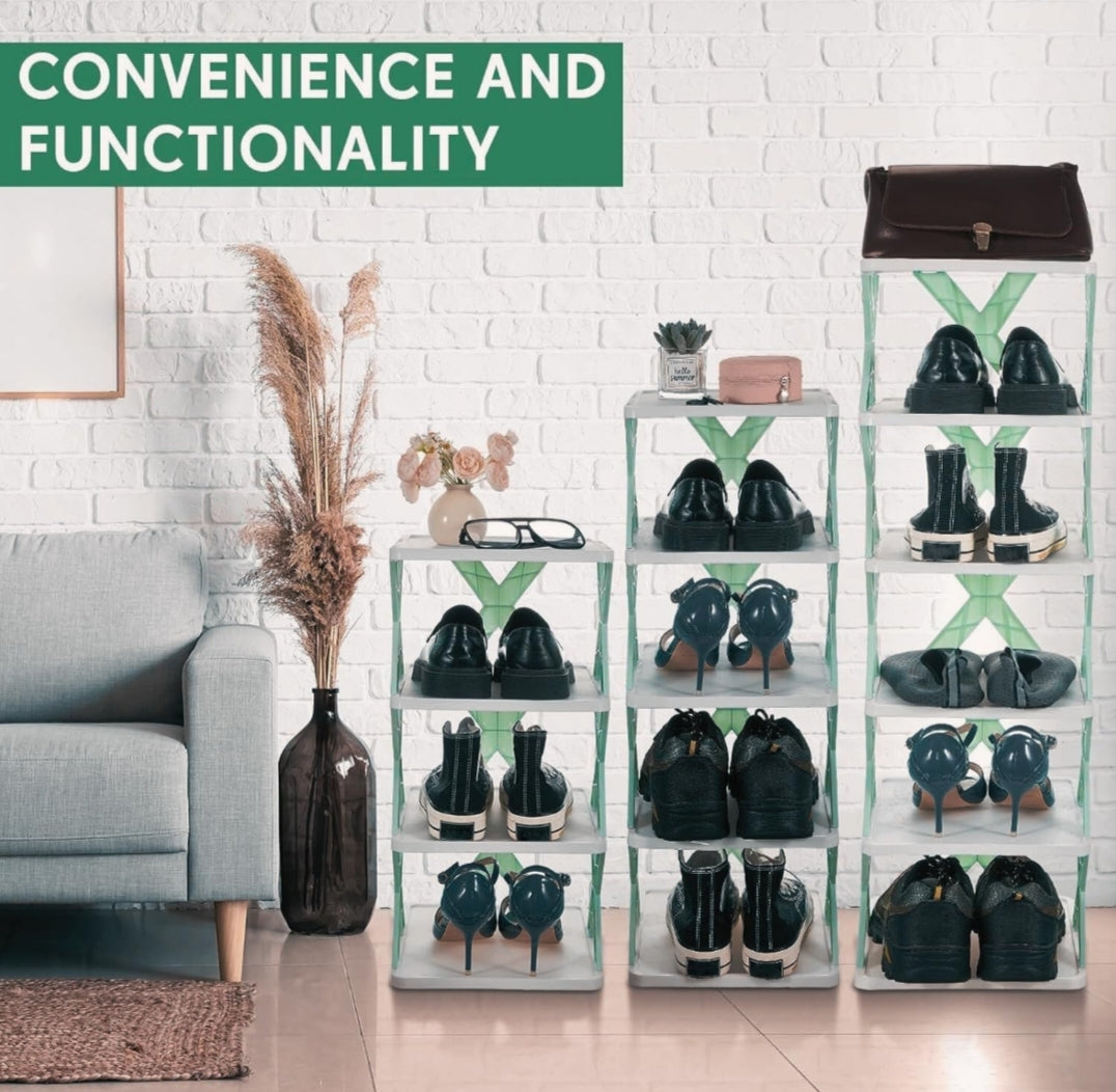 Foldable Shoe Rack - Space-Saving Storage, Sturdy & Portable | SwiftSpace