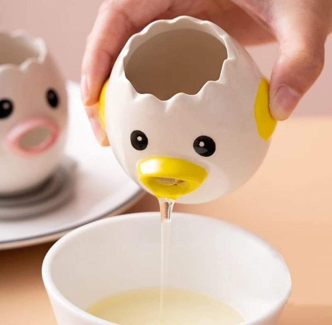 Handmade Ceramic Egg Separator – Perfect for Easy Egg White and Yolk Separation