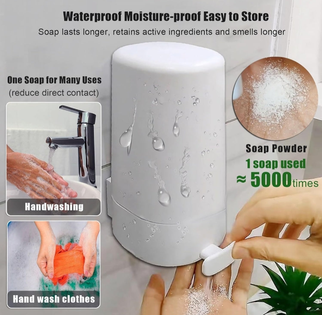 3-Speed Adjustable Soap Grinder Box – Waterproof, Dustproof & No-Drill Soap Dispenser for Handwashing & Laundry