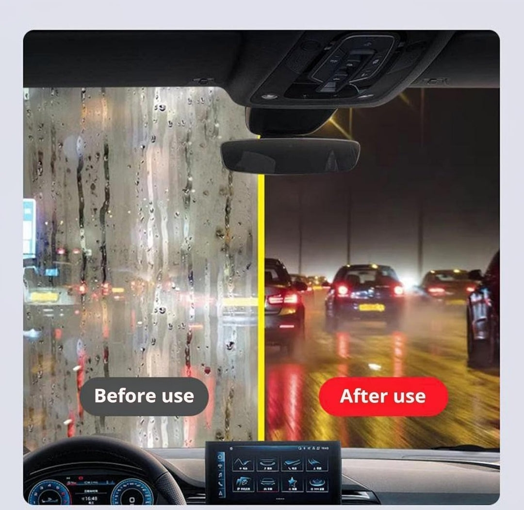 Upgrade Multi-Functional Oil Film Cleaning Brush – Windshield & Rearview Mirror Cleaner with 40z Detergent (Rain/Snow/Dust Defense)