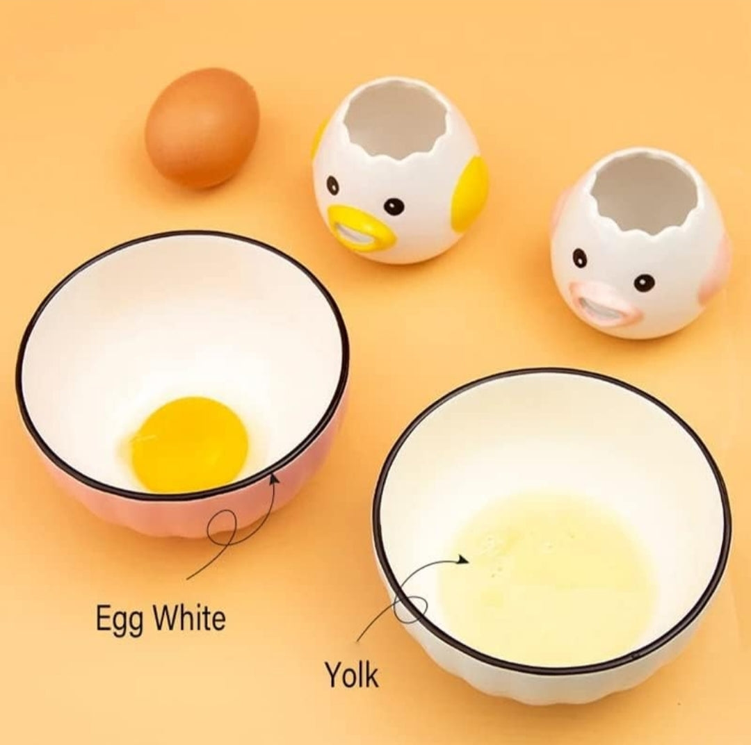Handmade Ceramic Egg Separator – Perfect for Easy Egg White and Yolk Separation