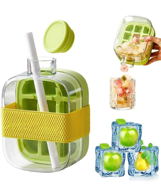 2-in-1 Magic Curling Ice Tray – Fast Freeze, Slow-Melt, Touch-Free Ice Cubes
