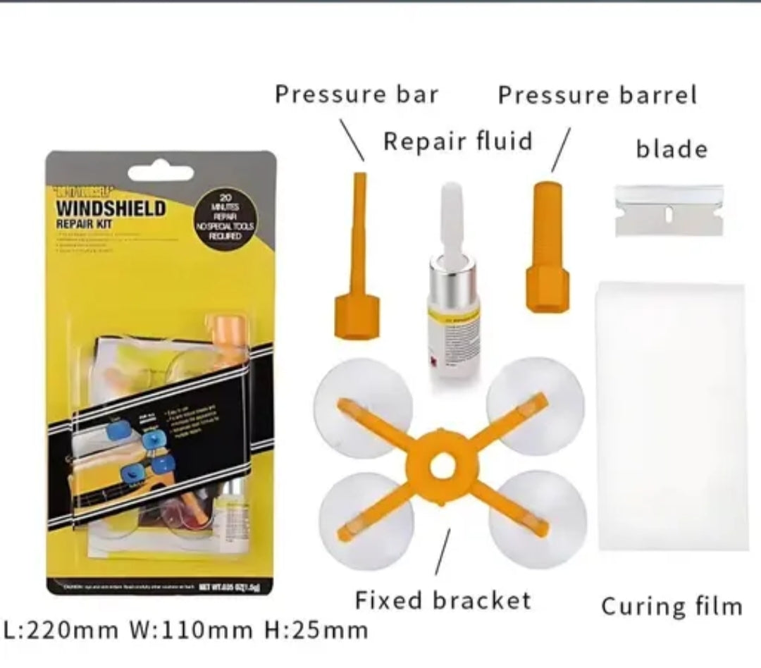 DIY Windshield Crack Repair Kit – Quick Fix for Chips & Cracks