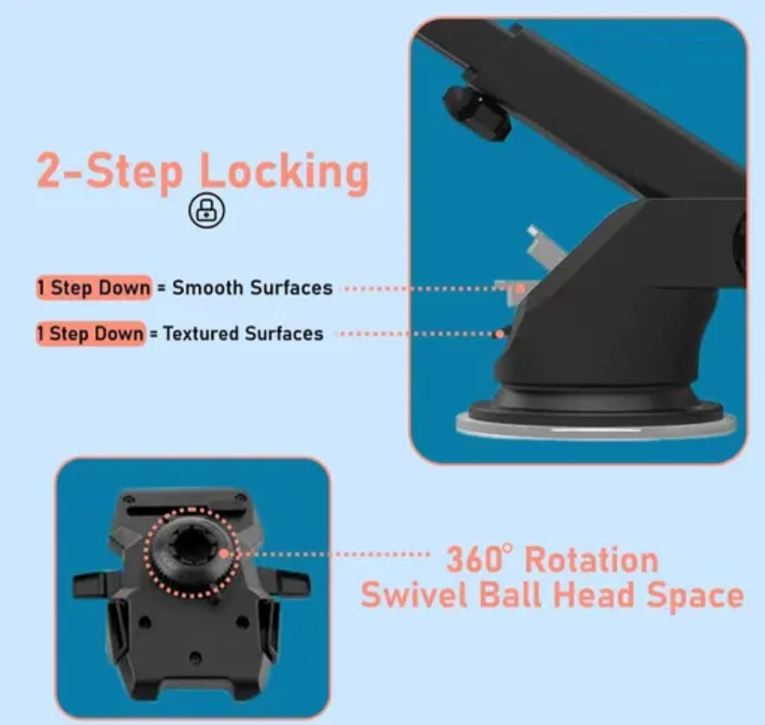 Mobile holder for your travel with 360° rotation
