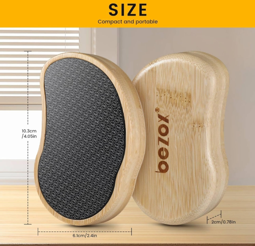 Bamboo Foot File with Advanced Nanotechnology – Salon-Quality Pedicure for Smooth, Vacation-Ready Feet All Year