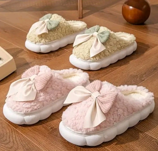 Cozy Postpartum Slippers – Ultra-Soft & Supportive (Pink/White/Light Green)