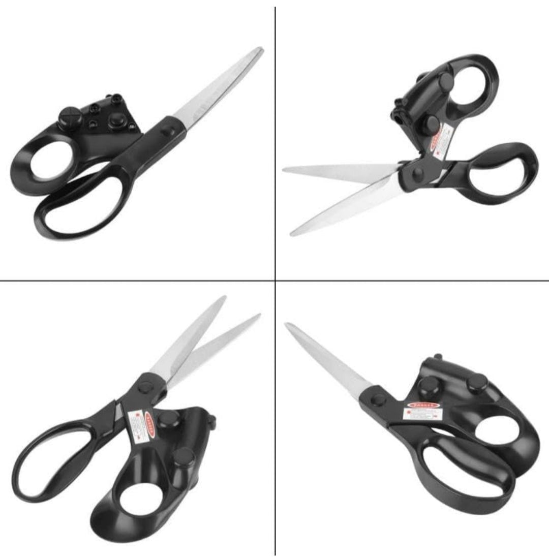 Laser Guided Scissors for Perfectly Straight Cuts - Ideal for Fabric, Paper, Crafts & More