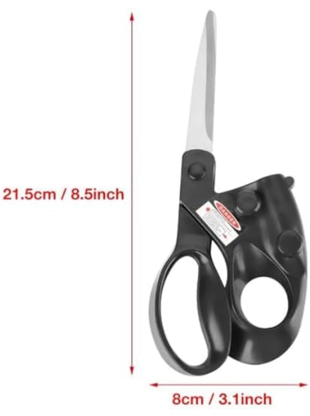 Laser Guided Scissors for Perfectly Straight Cuts - Ideal for Fabric, Paper, Crafts & More