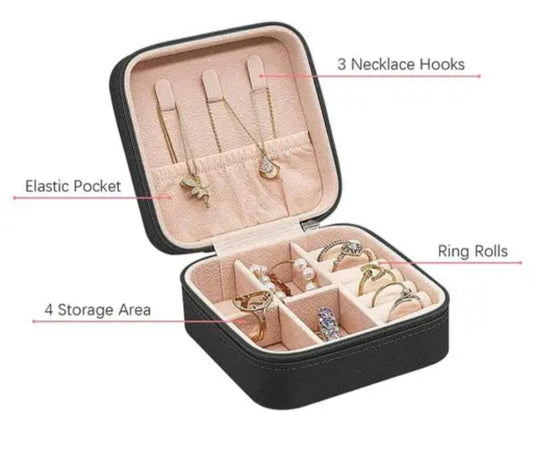 Mini Travel Jewelry Organizer Box (3 Colors)