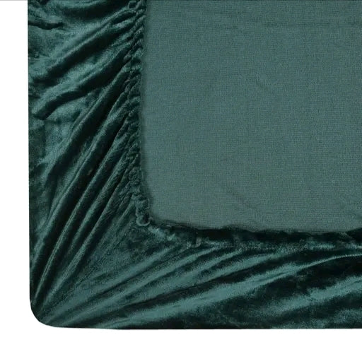 Luxurious Velvet Elastic Fitted Bedsheet Set with 2 Pillow Covers - Plush & Winter Warm