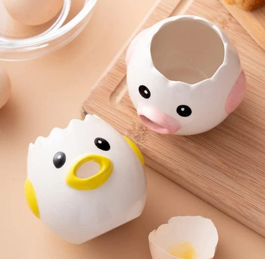 Handmade Ceramic Egg Separator – Perfect for Easy Egg White and Yolk Separation