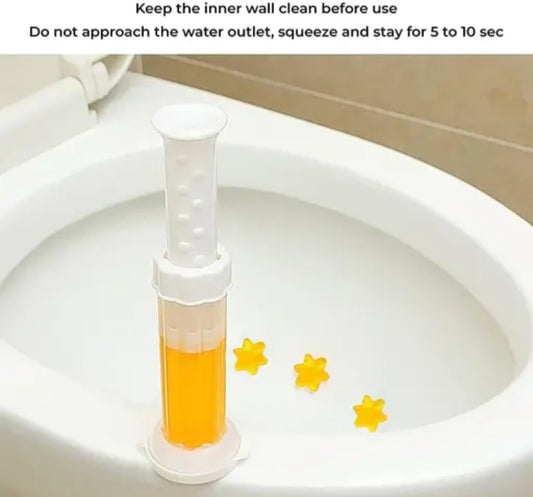 Toilet Bowl Gel Cleaner – Flower-Shaped Fresh Gel, Pack of 3 (Long-Lasting Fragrance & Cleaning)