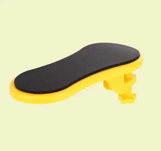Ergonomic Armrest Support Pad for Desk – Adjustable Elbow & Wrist Rest (Yellow & Black)