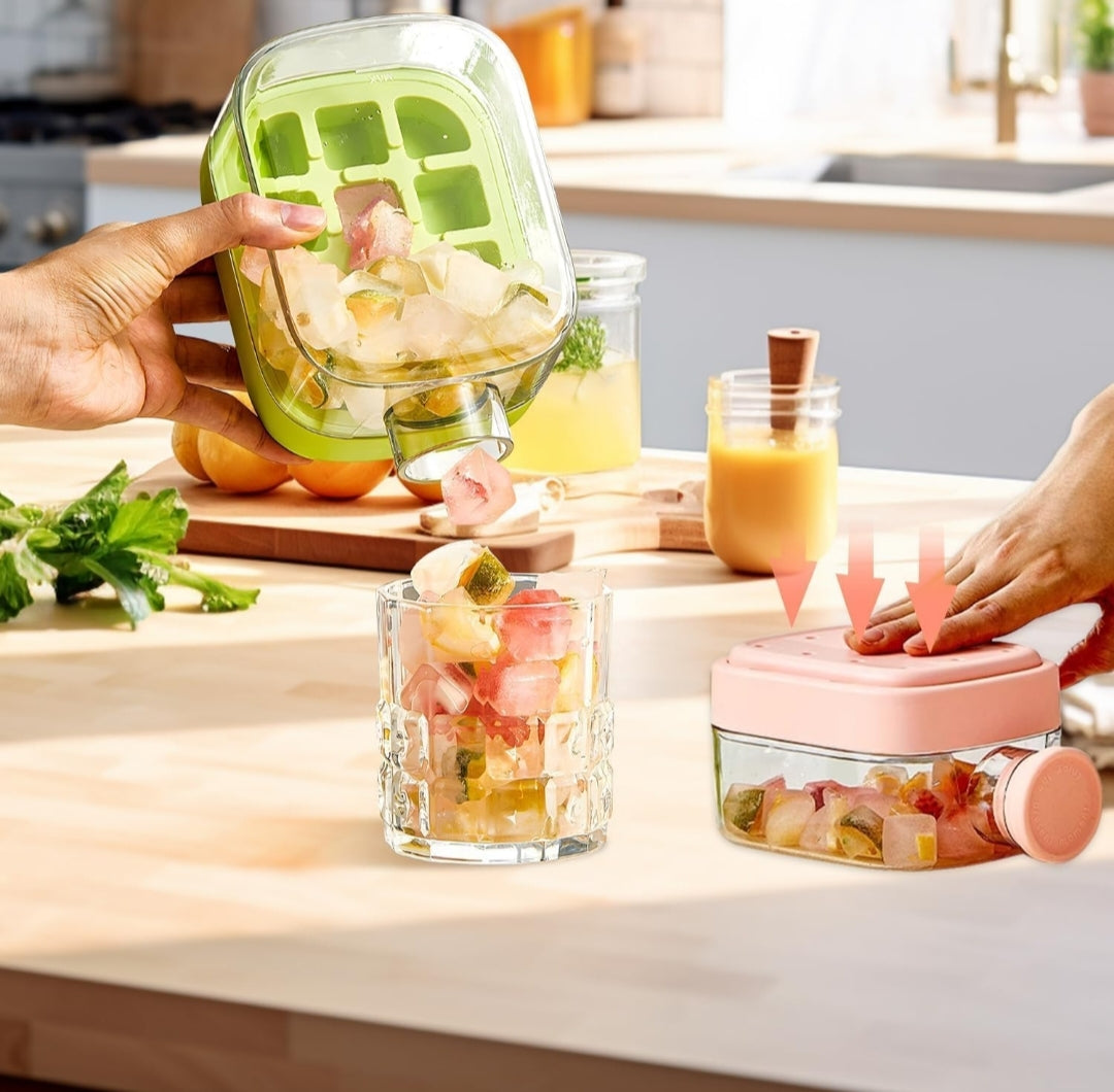 2-in-1 Magic Curling Ice Tray – Fast Freeze, Slow-Melt, Touch-Free Ice Cubes