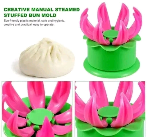 Creative Steamed Bun Mold – Eco-Friendly Plastic Dumpling Maker for Perfectly Shaped Buns (8.5cm) – Easy to Use & Dishwasher Safe"