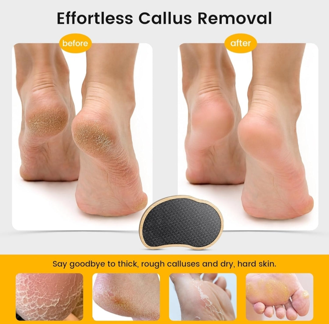 Bamboo Foot File with Advanced Nanotechnology – Salon-Quality Pedicure for Smooth, Vacation-Ready Feet All Year